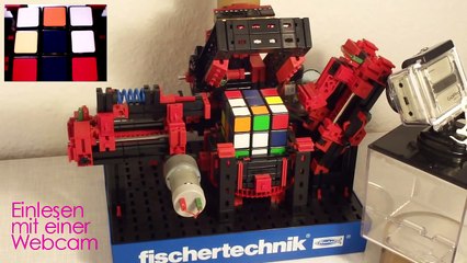 e-buc, the fastest rubik's cube solver from fischertechnik