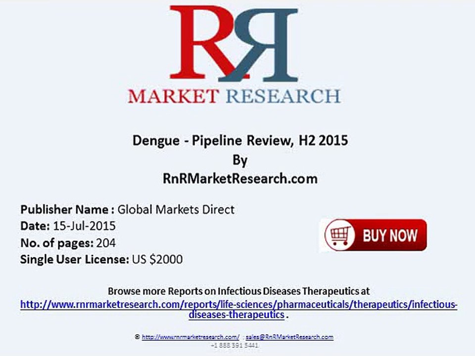 Dengue Pipeline Global Therapeutics Landscape Review H2 2015
