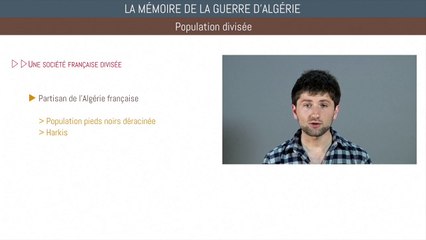 Bac histoire - La mémoire de la guerre d'Algérie