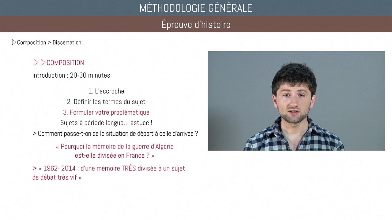 Bac histoire - Méthodologie