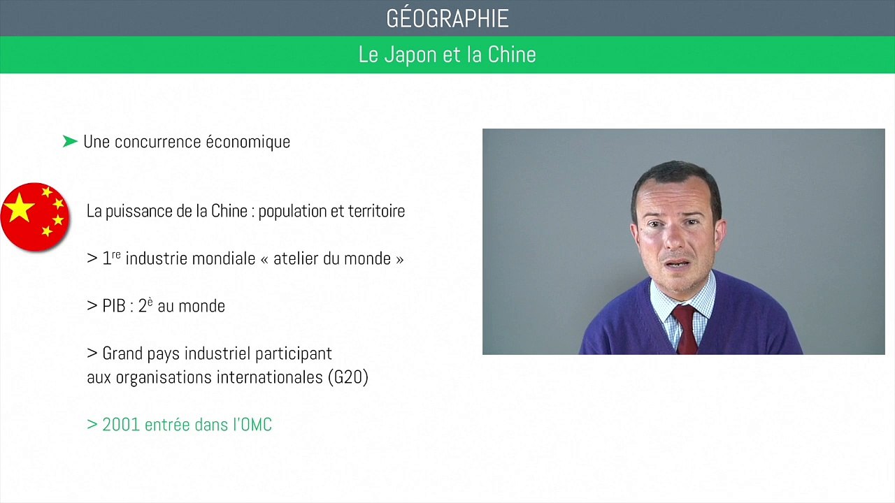 Bac géographie - Le Japon et la Chine