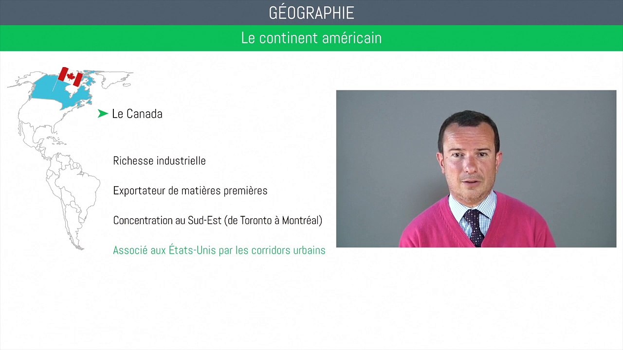 Bac géographie - Le continent américain