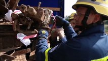 Tank Recovery - Flak from the WW2 - Flak aus dem Zweiten Weltkrieg in Schwebheim entdeckt 1080p