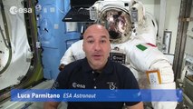 Luca Parmitano's spacesuit