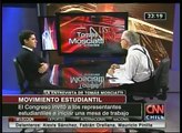 Freddy Fuentes (Presidente del GELA) entrevistado en CNN Chile y @biobio #confech