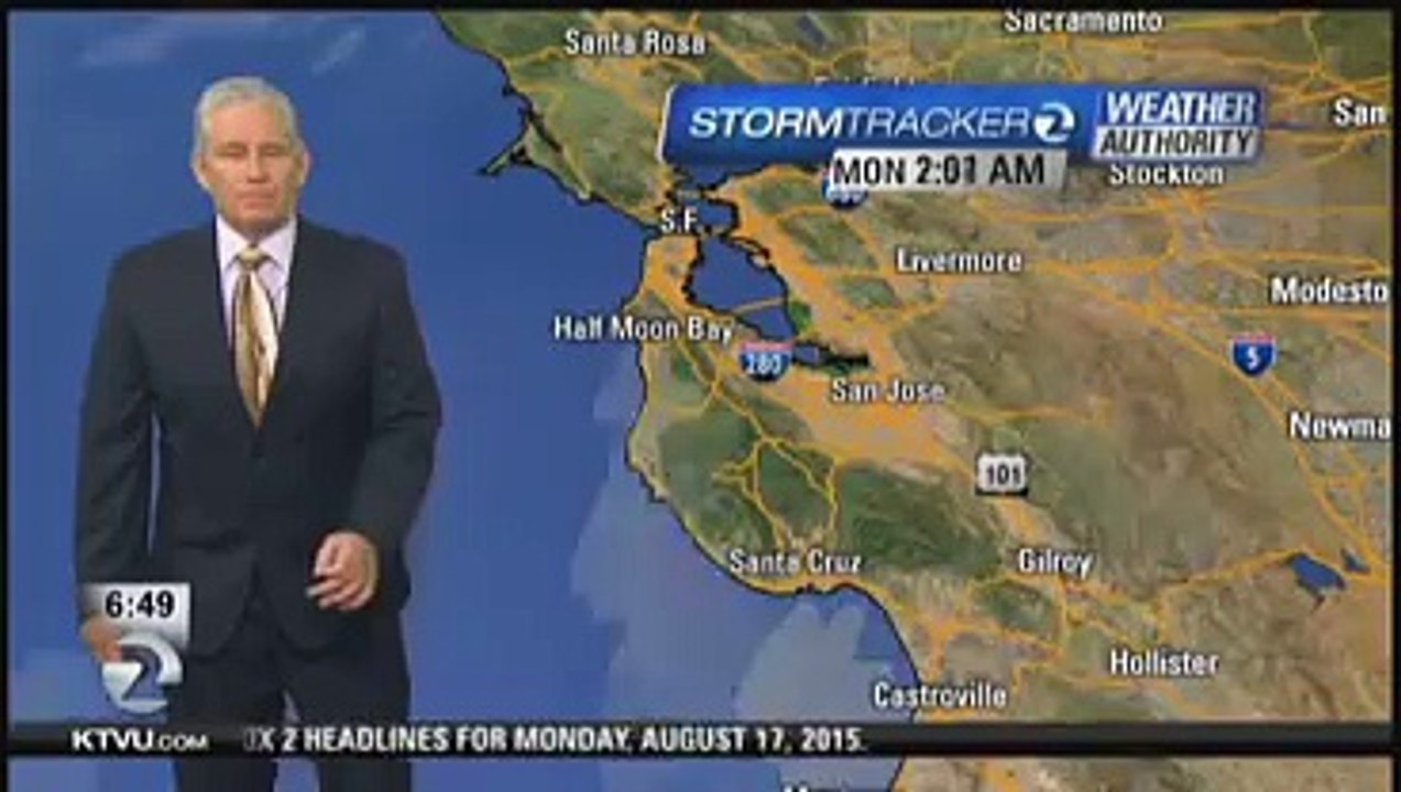 KTVU's Steve Paulson was mid-forecast in Piedmont quake