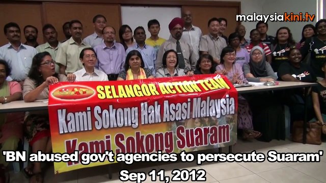 'BN abused gov't agencies to persecute Suaram