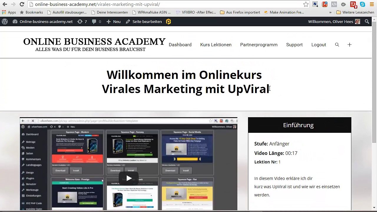 upviral-funktions-übersicht