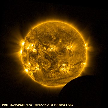 Proba-2 sees three partial solar eclipses