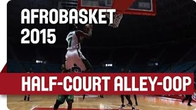 Nigeria's Beautiful Half-Court Alley-Oop! - AfroBasket 2015