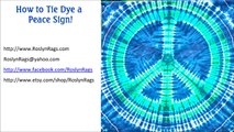 How to Tie Dye a Peace Symbol Design [Tyeing Tutorial]