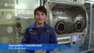 ESA astronaut Samantha Cristoforetti addresses Space Lab winners