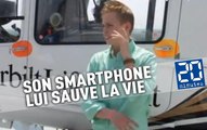 Coincé sous un camion, son smartphone lui sauve la vie