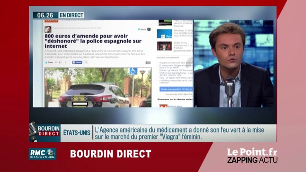 Espagne : 800 euros d'amende pour avoir "déshonoré" la police - zapping du 19 août