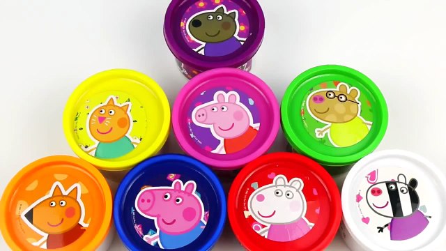 PLAY DOH CANS : PEPPA PIG SURPRISE EGGS DOUGH TOYS JUGUETES PLAY-DOH PLAYDOUGH