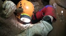 Astronauts go caving on their way to space