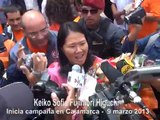 Keiko Sofía Fujimori Higuchi lanzó campaña en Cajamarca - marzo 2013