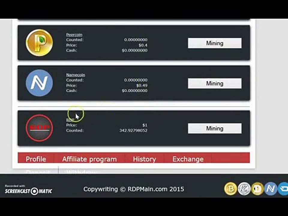 RDPMain com   Mining Bitcoin, Litecoin, Dogecoin and more