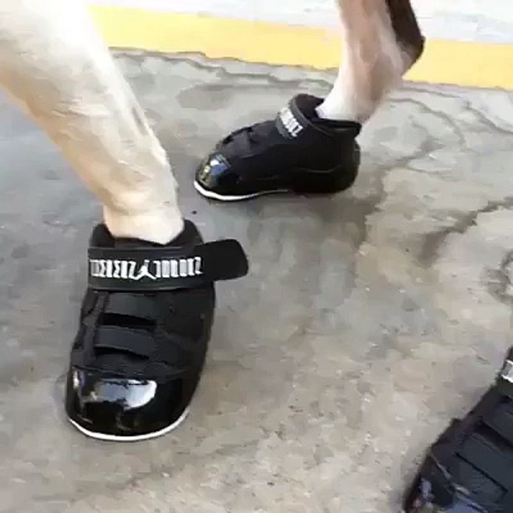 The dog with shoes........................??????????????