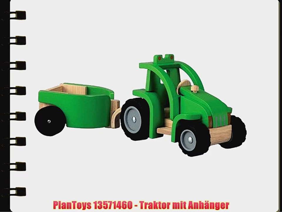 PlanToys 13571460 - Traktor mit Anh?nger