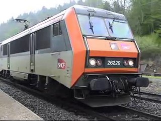 Démarrage en côte d'un train de marchandises