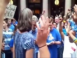 "HAIL SATAN" chant from Pro Choice supporters (Spiritual Warfare)