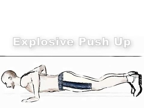 Explosive Push Up - Killer home workouts for pecs & chest