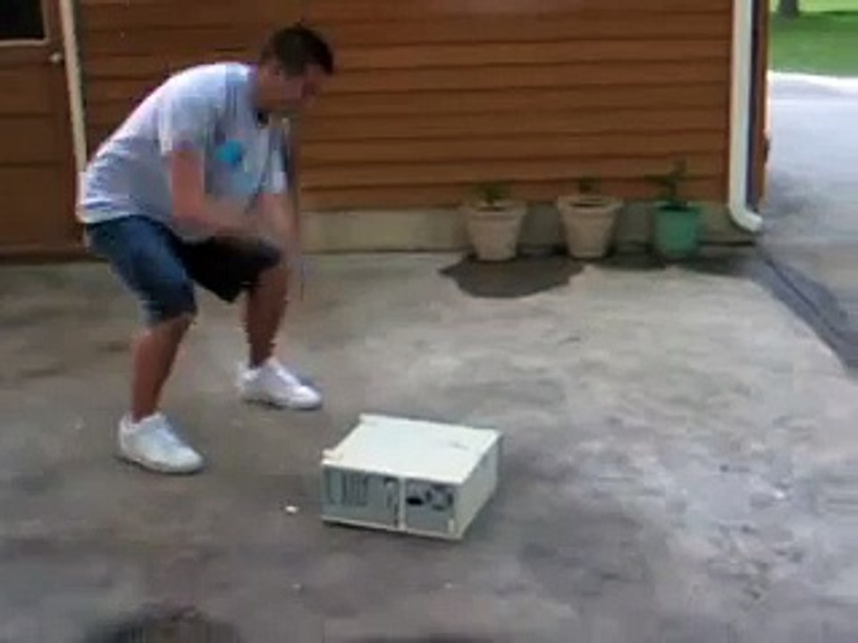 destroying old computer
