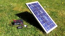 Solar Power System with 20W Panel, PWM5 controller and SLA Gel Battery