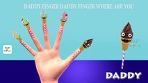 Finger Family Cone Ice Cream Lollipop | Cone Ice Cream Cartoon Finger Family Children Nursery Rhymes