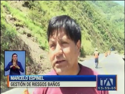 Daños en la vía Ambato - Puyo causa dificultades en el tránsito vehicular