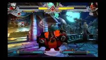 BLAZBLUE CONTINUUM SHIFT Combo of Blood Kain Ragna (vs Tager) 05