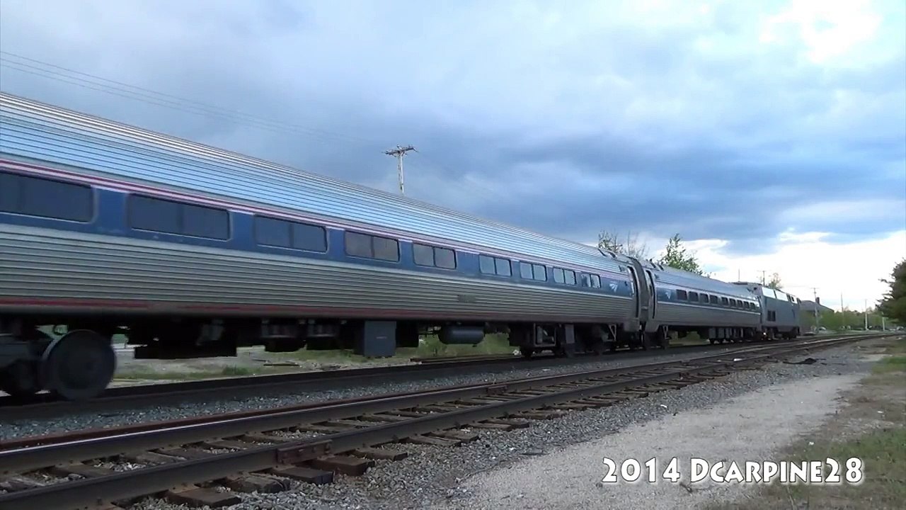 The Amtrak Downeaster Does Its Reverse Move Into Portland from Brunswick