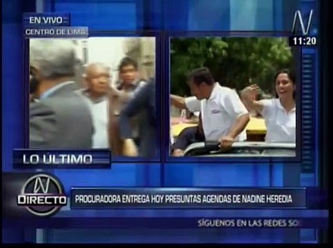 Nadine Heredia: Supuestas agendas de primera dama fueron entregadas a fiscal
