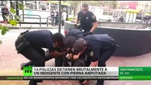 Así fue como 14 policías se abalanzaron contra un hombre lisiado en San Francisco