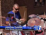 Tulsa Street Drummer Amazes On Home-Made Drums