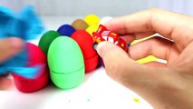 LEARN COLORS for Children w  Play Doh Surprise Eggs Donald Duck Toy Story Spiderman Disney Cars Toys