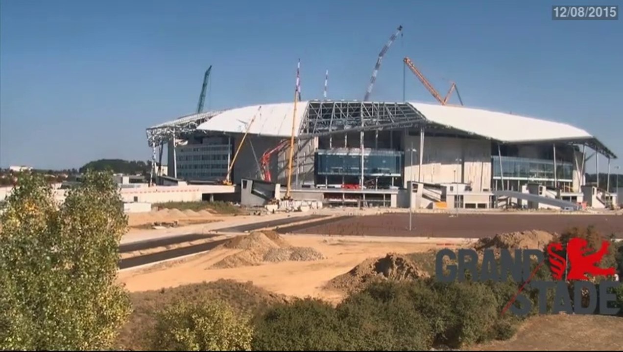 TimeLapse Grand Stade de Lyon du 03 août au 19 août 2015
