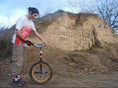 monocycle en flat