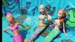 Frozen MERMAIDS Color Changing Barbie Doll Elsa Mermaid and Anna Ariel Outfit DisneyCarToys