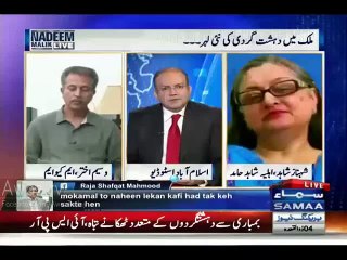 Télécharger la video: MQM Waseem Akhtar Using Harsh Words For Shahid Hamid Wife