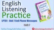 English Listening Practice Unit 7 - Cell Phone Messages