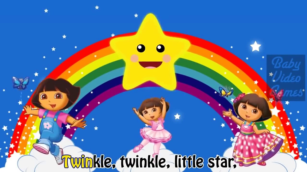 Dora the Explorer Twinkle Little Star | Funny cartoon Kids Songs Nursery Rhymes