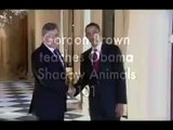 Obama is taught Shadow Puppets by Brown