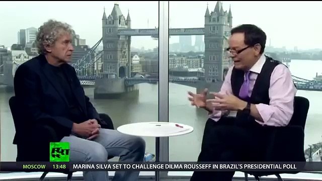Max Keiser and John Perkins, author of Confessions of an Economic Hitman, about ‘peak bankster