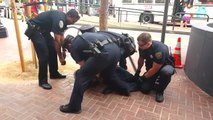 14 Policemen Take Down Homeless Amputee Because He Waved Crutches