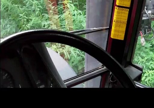 Massey Ferguson 6280 driving through the forest