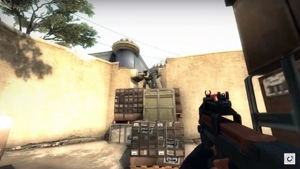 CS:GO P90 Ace/Clutch on Dust 2