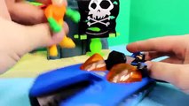 Disney Pixar Cars Lightning McQueen Takes Sally on Boat Ride Imaginext Batman Saves From Pirates