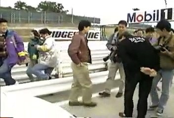 Senna driving Honda NSX